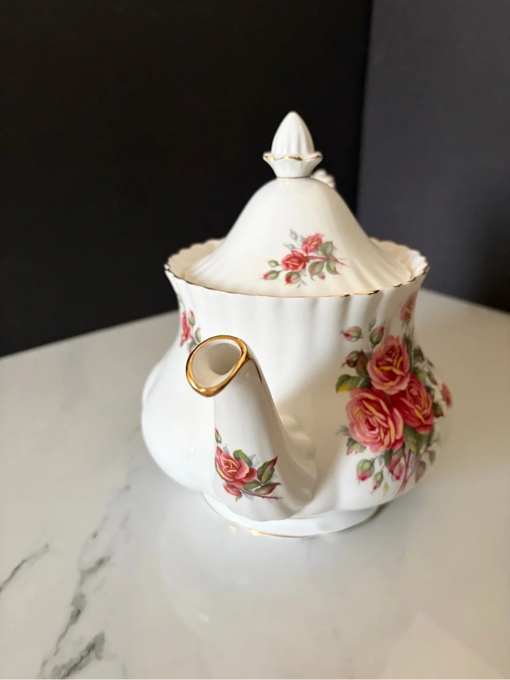 Centennial Rose Teapot by Royal Albert